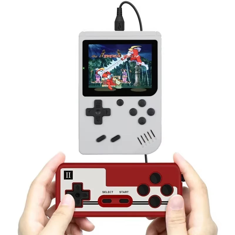 Retro Portable Mini Handheld Video Game Console 8-Bit 3.0 Inch Color LCD Kids Color Game Player Built-In 400 Games